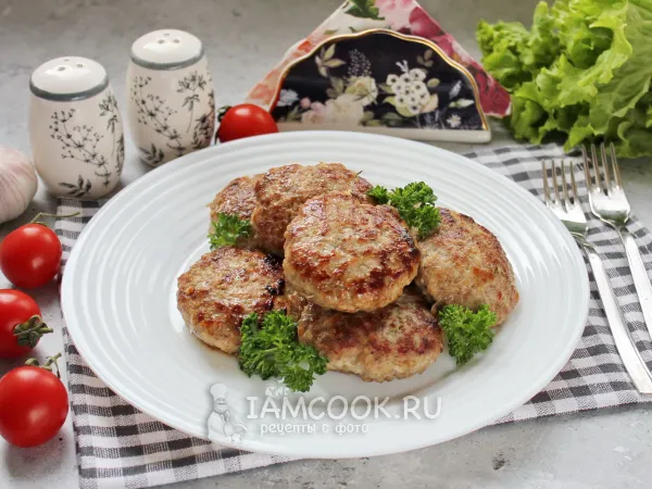 Фото блюда: Котлеты «Бородинские» (с «Бородинским» хлебом)