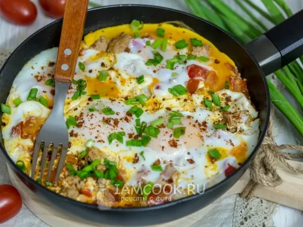 Фото блюда: Шакшука с фаршем