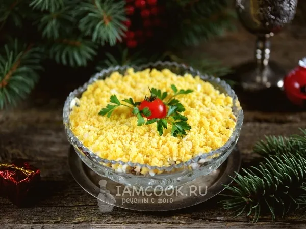 Фото блюда: Салат «Австрийский» с сайрой