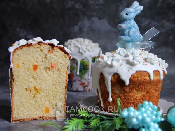 Фото блюда: Царский заварной кулич на сливках