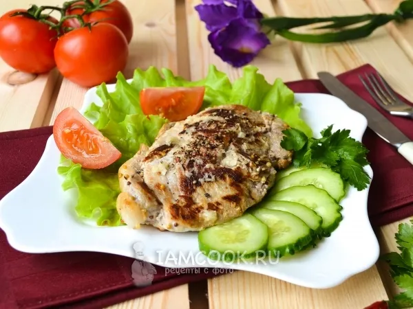 Фото блюда: Стейк из свинины в мультиварке