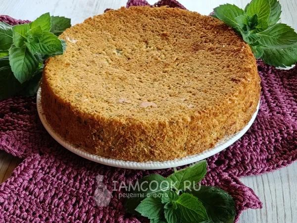 Фото блюда: Мятный бисквит