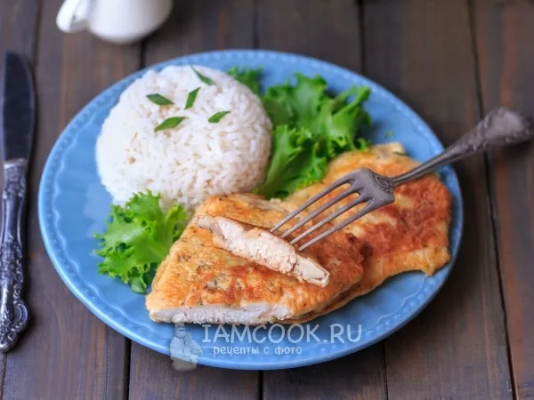 Фото блюда: Куриное филе в сметанном кляре