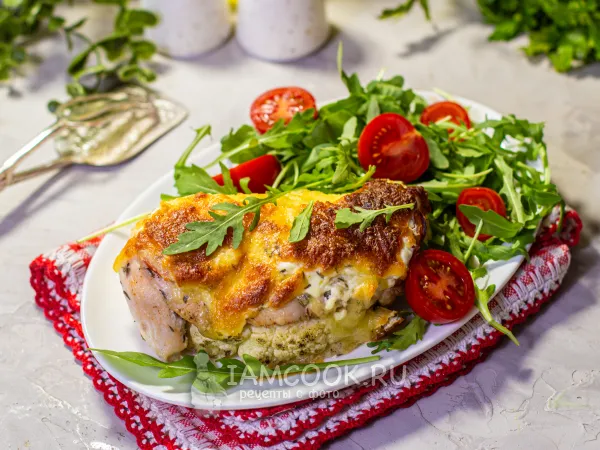 Фото блюда: Стейк из цветной капусты с курицей