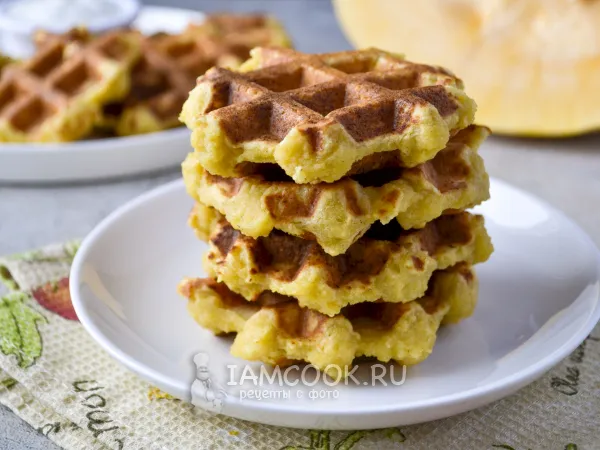 Фото блюда: Тыквенно-творожные вафли