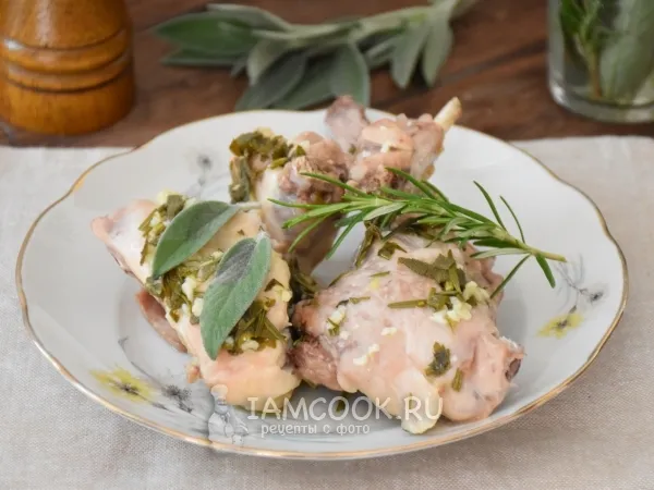 Фото блюда: Кролик с ароматными травами