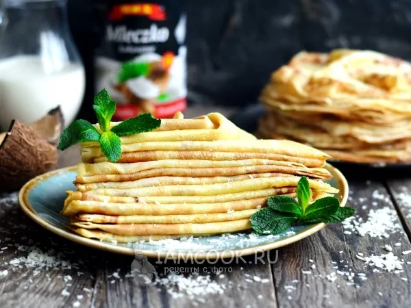 Фото блюда: Блины на кокосовом молоке