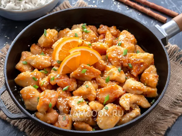 Фото блюда: Курица в апельсиновом соусе