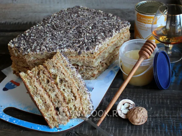 Фото блюда: Торт «Мужской Идеал» с грецкими орехами