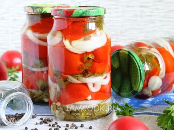 Фото блюда: Засолка помидоров «Пальчики оближешь» на зиму