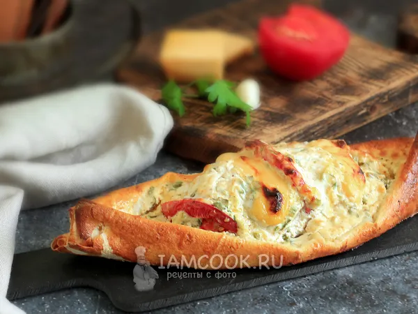 Фото блюда: Куриная грудка в лодочке из лаваша