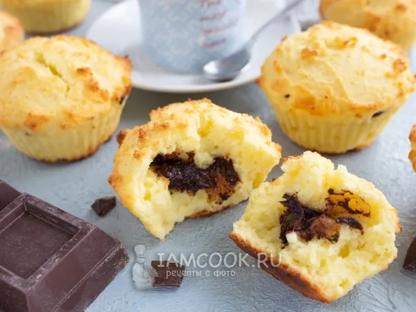 Фото блюда: Творожные кексы с рисовой мукой