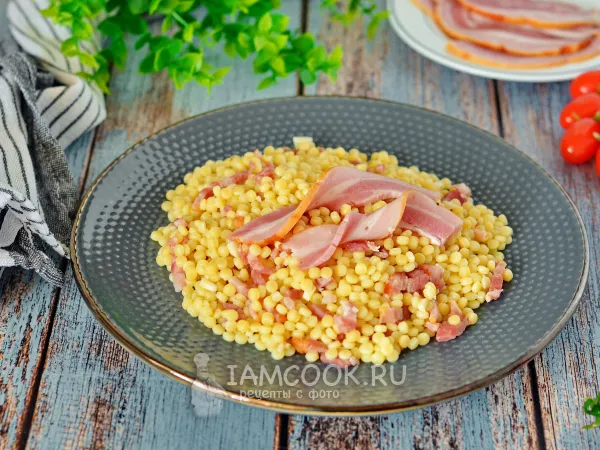 Фото блюда: Птитим с беконом