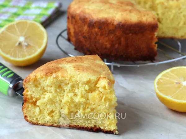 Фото блюда: Шарлотка с лимоном