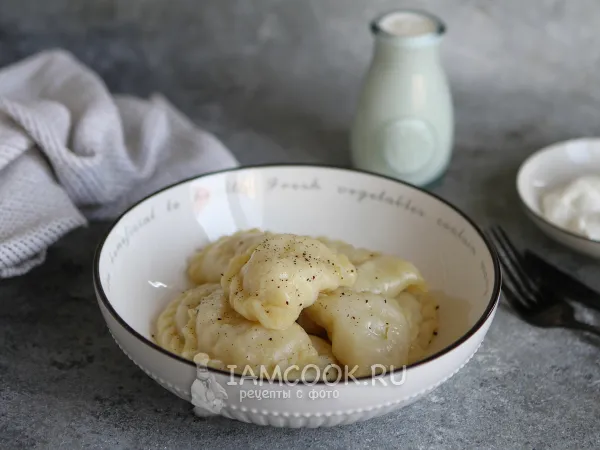 Фото блюда: Замороженные вареники на пару в мультиварке