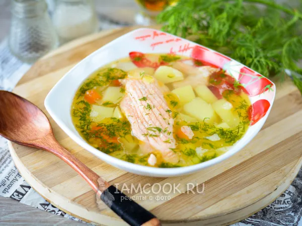 Фото блюда: Уха из хребтов лосося