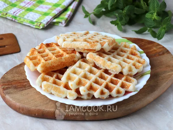 Фото блюда: ПП венские вафли с творогом