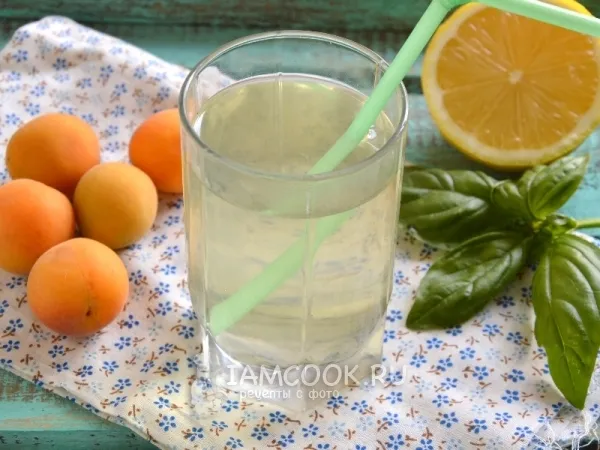 Фото блюда: Абрикосовый компот с базиликом и лимоном