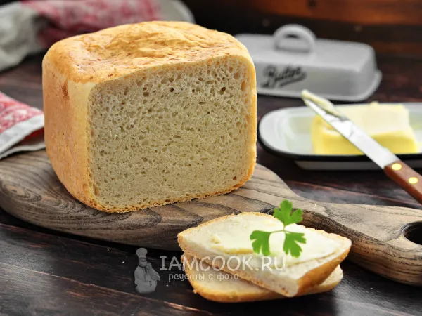 Фото блюда: Заварной хлеб в хлебопечке (пшеничный)