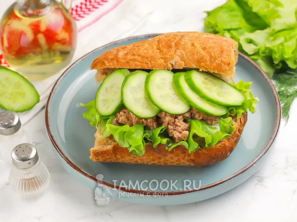 Фото блюда: Чиабатта с тунцом