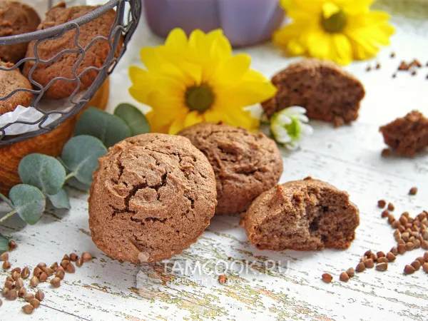 Фото блюда: Кексы из гречневой муки