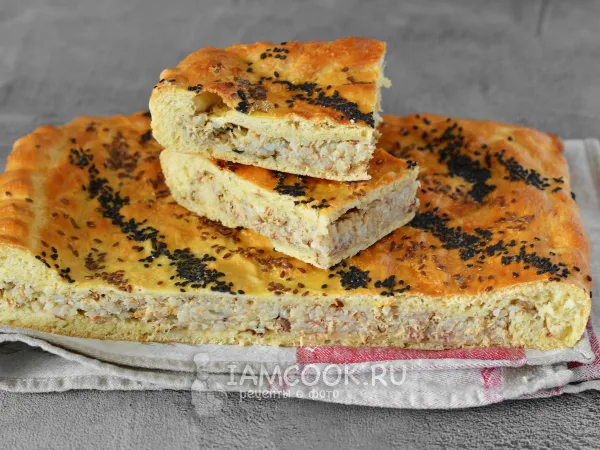 Фото блюда: Пирог с тунцом и рисом