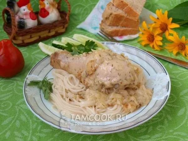Фото блюда: Курица в сметанном соусе