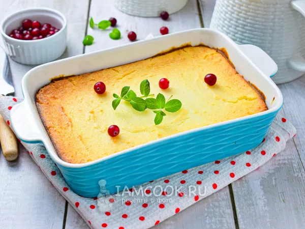 Фото блюда: Вегетарианская творожная запеканка