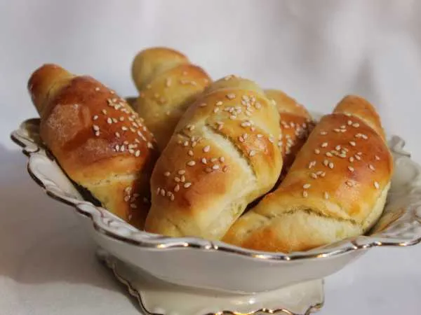 Фото блюда: Рогалики из картофельного теста с начинкой