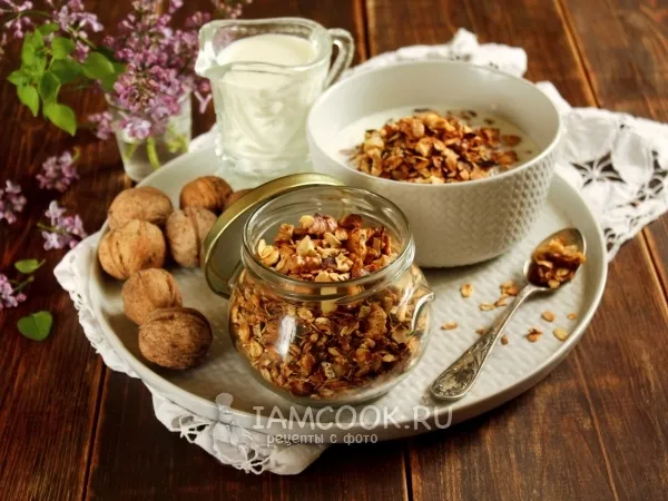 Фото блюда: Гранола с грецким орехом