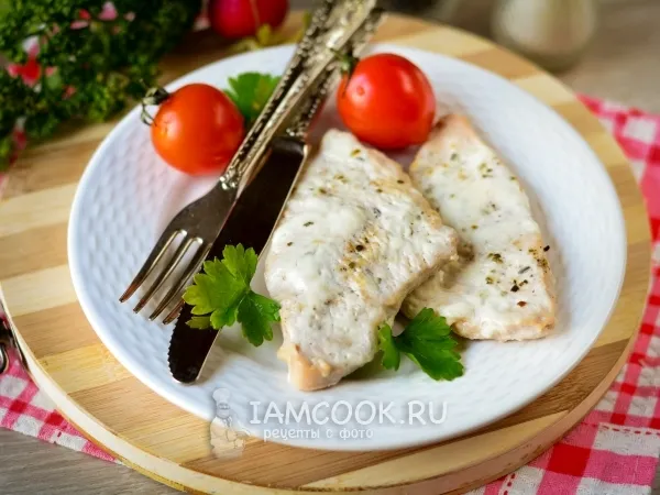 Фото блюда: Отбивные из индейки в сметане в духовке