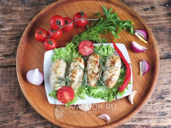 Фото блюда: Купаты куриные в духовке