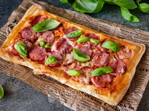 Фото блюда: Пицца в мультипекаре