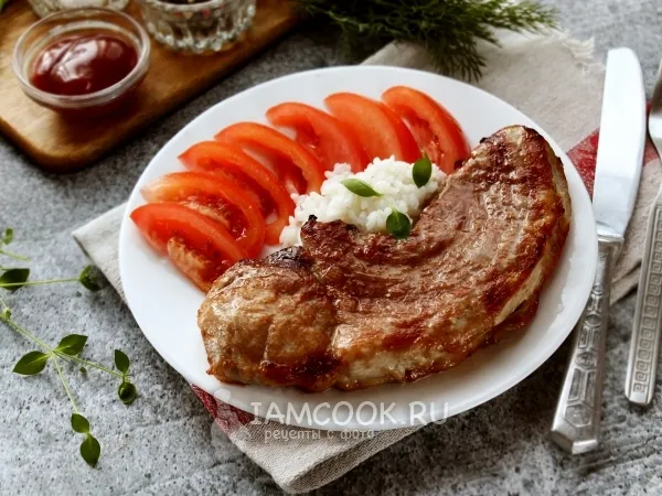 Фото блюда: Отбивные из свинины в фольге в духовке