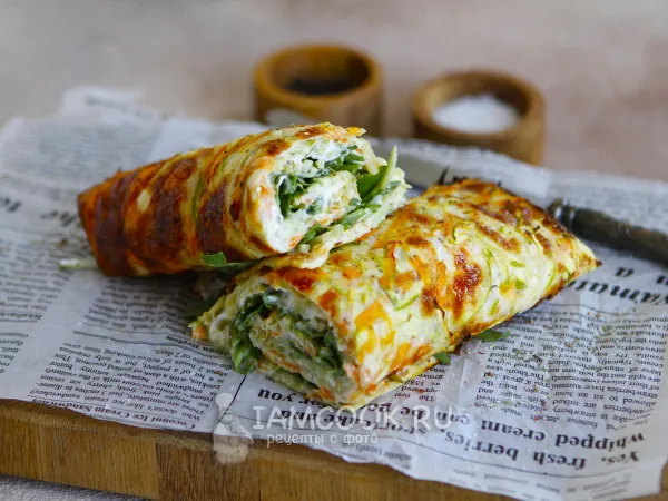 Фото блюда: Овощной рулет в духовке