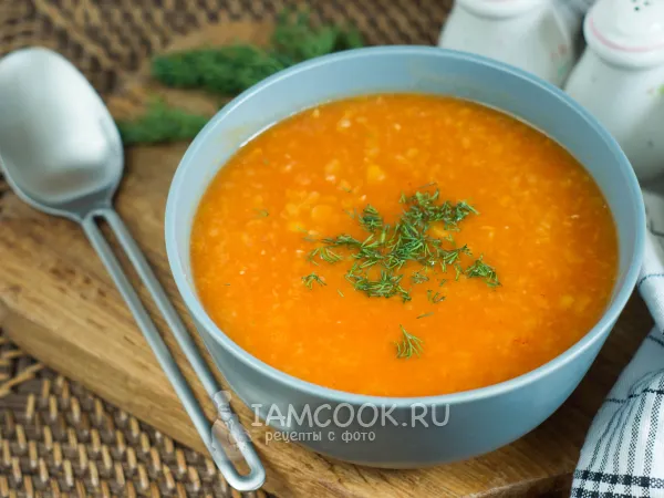 Фото блюда: Гороховый суп с томатным соком