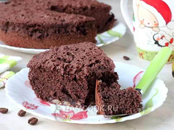 Фото блюда: Шоколадный бисквит с бананом