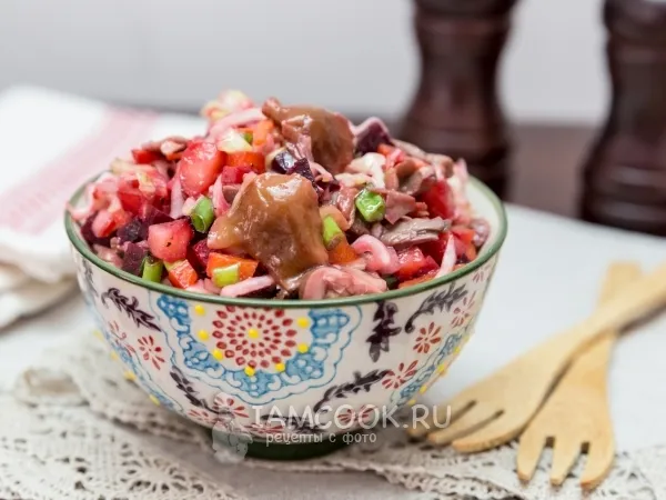 Фото блюда: Винегрет с грибами