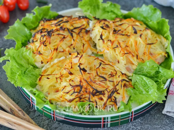 Фото блюда: Индейка в шубе в духовке