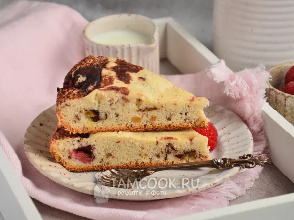 Фото блюда: Пирог с ревенем в мультиварке