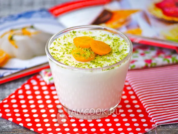 Фото блюда: Желе из сливок