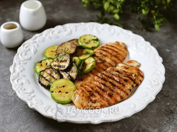 Фото блюда: Стейк из куриной грудки на сковороде