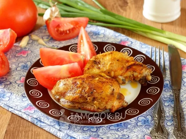 Фото блюда: Курица запеченная в мультиварке