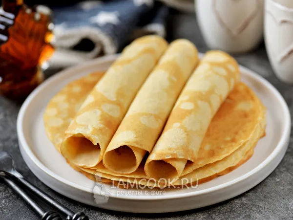 Фото блюда: Овсяные блины на кефире