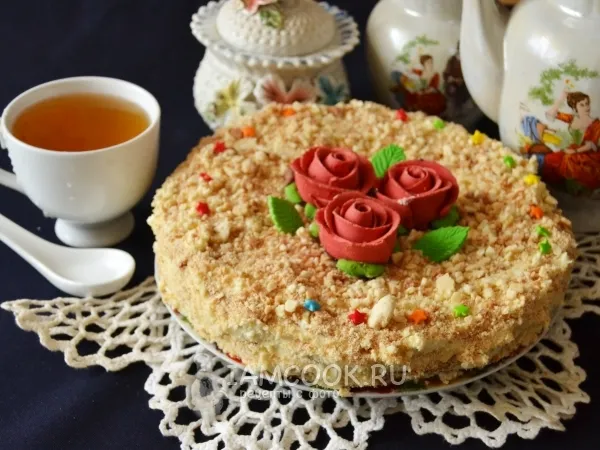 Фото блюда: Торт «Медовик» на кефире