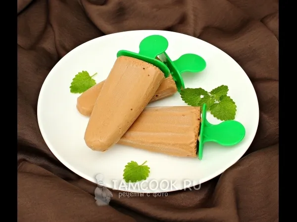 Фото блюда: Мороженое из шоколада и зефира