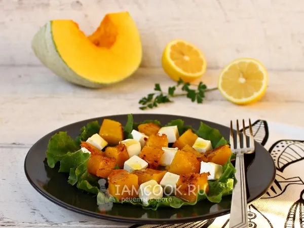 Фото блюда: Салат с запеченной тыквой