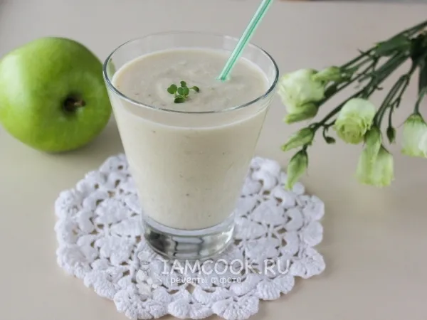 Фото блюда: Смузи с яблоком и творогом