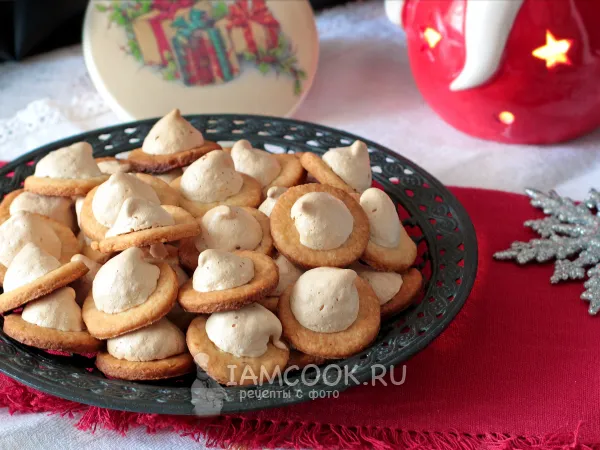 Фото блюда: Песочное печенье с безе