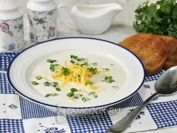 Фото блюда: Молочный суп с луком